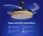 VENTILADOR TECHO RET ARTICA AVTECHR72NM NGR MD 72W