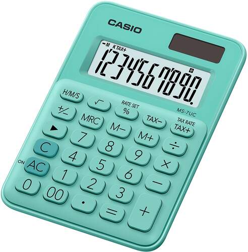 Calculadora Casio MS-7UC-GN Verde