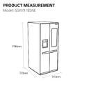 FRI. LG GSXV91BSAE 179x91 DISPENS.INSTAVIEW METALF
