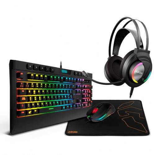 Kit Gaming Krom Knout Teclado+Ratón+Auriculares