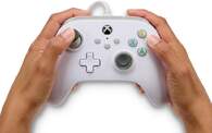 MANDO XBOX POWER A CON CABLE BLANCO