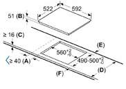 ENCIM. BOSCH PID61RBB5E 3F IND 32cm