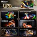 TV HISENSE 55%%%quot; 55UR8S UHD RGBMINILED SMARTTV 180HZ