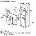 HORNO BOSCH HBB536BS0 MF 71L CRIS. BK/INOX CARRO
