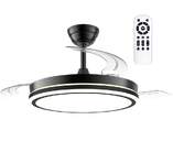 VENTILADOR TECHO CRISTAL NIGHT ECO RETRAC 48W BK