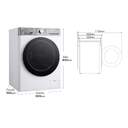 LVD. LG F4WR9009A2W 9K 1400R BCA STEAM  WIFI