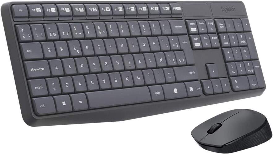 Teclado + Rat&oacute;n Inal&aacute;mbricos Logitech MK235