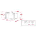MICR. TEKA ML8210BIS BK CRISTAL 20L 112060008