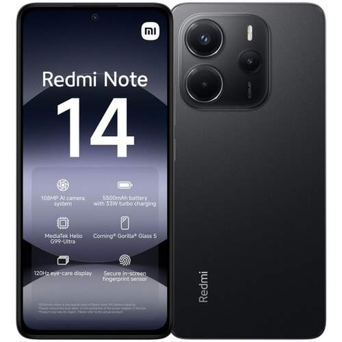 Xiaomi Redmi Note 14 6/128 GB Negro
