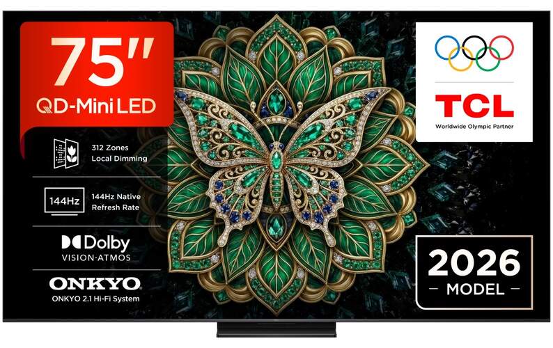 TV TCL 75" QD-MiniLED 75C6K Pro
