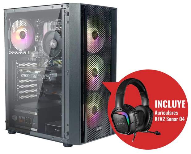 Pack Ordenador Puma Ryzen 5 5500 + Auriculares KFA2