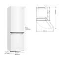 FRICOM. LG GBP61SWPGN 186x60 NF BLANCO