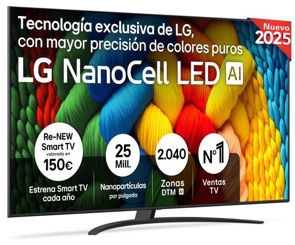 TV LG 86" DLED 86NANO81A6A