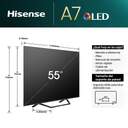 TV HISENSE 55%%%quot; 55A7NQ QLED UHD SMART TV HDR10 