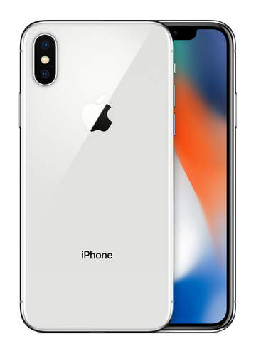 Smartphone Apple iPhone X 3/64 GB, Pantalla de 5,8", Plata, Reacondicionado
