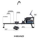 MAQUINA DE REMO HEAD HRW20701 SMART CON APP NEGRA