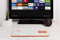 TECLADO SILVERELECTRONICS WIRELESS WHIT PEACH