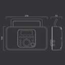 RADIO PORTATIL MUSE M-091R FM/AM NEGRO