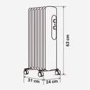 RADIADOR ACEITE U.BLUE MATIRA 7015W 1500W 7E