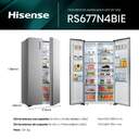 FRI. HISENSE RS677N4BIE 178x91 NF INOX DSP
