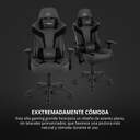 SILLA GAMING DRIFT DR90 XXL GRIS NEGRO