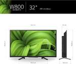 TV SONY 32%%%quot; KD32W800 HD STV WIFI MFXR400 WEB