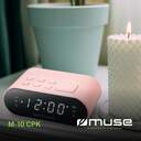 RADIO RELOJ MUSE M-10 CPK FM ROSA
