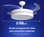 VENTILADOR TECHO RET ARTICA AVTECHR72B BCO 72W