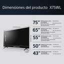 TV SONY 55%%%quot; KD55X75W UHD GOOGLE TV