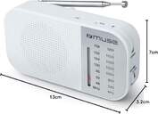 RADIO PORTATIL MUSE M-025RW FM/AM BLANCO