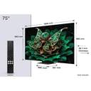 TV TCL 75%%%quot; 75C7K UHD MINILED GOOGLETV 144HZ B%%%amp;O
