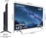 TV CECOTEC 43%%%quot; VQU20043 UHD QLED ANDROIDTV HDR10