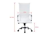SILLA OFICINA EQUIP TAPIZADO ACANALO RESP ALTO BLA