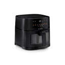 FREIDORA AIRE FLAMA 644FL 6L 1500W VENTANA DIG NGR