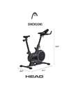 BICICLETA ESTATICA HEAD H9301P SMART CON APP NEGRA