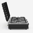 HORNILLO U.BLUE 7013 3F NEGRO. BASE INOX C/TAPA