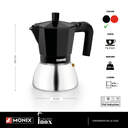 CAFET. ITALIANA MONIX INDUCTION INOX BLACK 6T