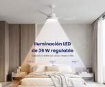 VENTILADOR TECHO ARTICA AVTECH36B BCO 36W 119 CM