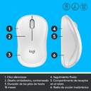 RATON OPTICO LOGITECH M220 SILENT WIRELESS BLANCO