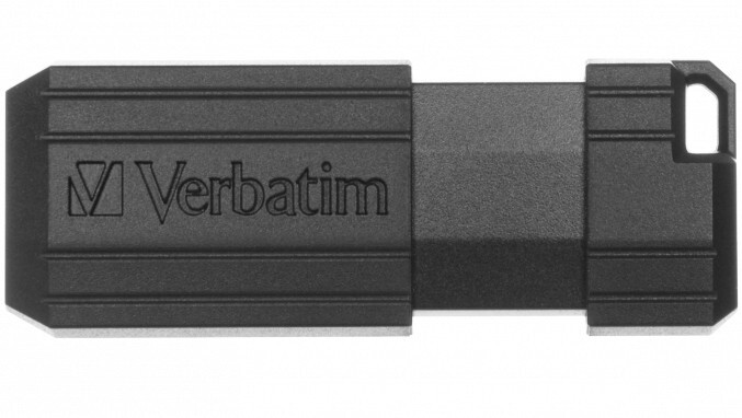 Memoria USB 2.0 Verbatim Pinstripe 64 GB Negro