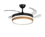 VENTILADOR TECHO RET ARTICA AVTECHR72NM NGR MD 72W