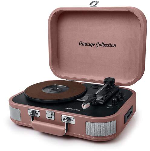 Giradiscos est&eacute;reo Muse MT-201BPT Rosa