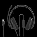 AURICULAR HAMA 00139935 HS-USB 300 V2 NEGRO
