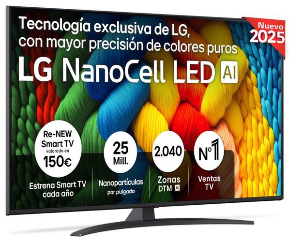 TV LG 55" DLED 55NANO81A6A