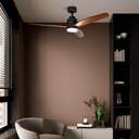 VENTILADOR TECHO UFESA NEPAL NEGRO/ROBLE 132CM LED