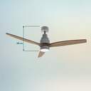 VENTILADOR TECHO CECOTEC 5300 WH%%%amp;WOD DC 132CM 5839