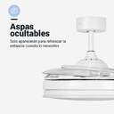 VENTILADOR TECHO U.BLUE TUVALU 6036W RETRACT DC.WI