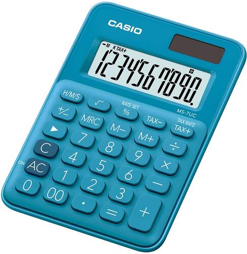 Calculadora Casio MS-7UC-BU Azul