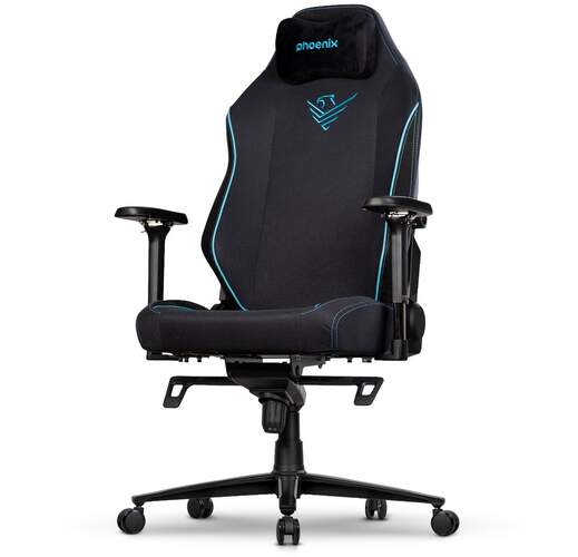 Silla Gaming Phoenix Monarch Tela Gris y negra