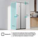 FRI. HISENSE RS3P538NAIE 179x91 NF INOX DSP KFIT